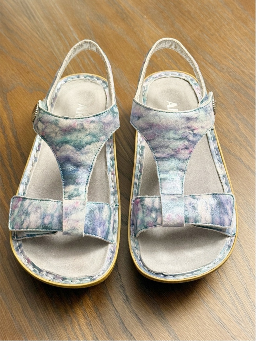 Alegria Leather Sandals with Adjustable Straps Kendra Impressionista size 7.5 - Picture 2 of 8